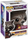 Figurine Pop - Marvel Les Gardiens De La Galaxie - Rocket Raccoon Flocked - Funko Pop N°48