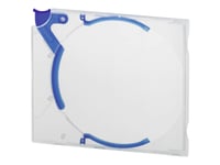 Durable Quickflip Standard - Cd-Fodral Med Utmatning - Kapacitet: 1 Cd/Dvd - Blå (Paket Om 10)