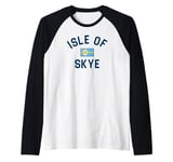 Isle of Skye Scotland Flag Raglan Baseball Tee