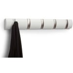 Umbra Flip 5 Coat Hooks - White