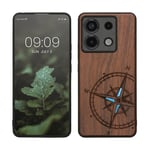 Wooden Case for Xiaomi Redmi Note 13 Pro 5G Poco X6 5G Navigational Compass 