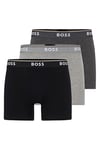 BOSS Men's Boxer Brief 3P CO/EL Shorts, New-Open Grey61, XL (Pack of 3)