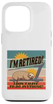 iPhone 13 Pro Sloth treadmill relaxed eyes closed humorous retirement lazy Case