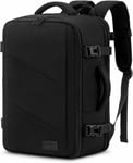 Sac A Dos Voyage Cabine Avion 40X20X25 Ryanair, Bagage À Main Cabine Homme Femme, Sac Ordinateur Portable 14 Pouces, Sac À Dos Valise Cabine Avion Travel Backpack Pour Travail, Noir