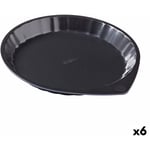 Moule à gâteaux Pyrex Magic Noir Métal Plat Rond Ø 27 cm 6 Unités