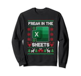 Excel Freak in the Sheets Spreadsheet Ugly Sweater Christmas Sweatshirt