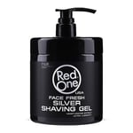 Gel À Raser RED ONE Pour Hommes Gel À Raser Visage Frais Silver 1000ml