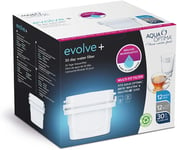 Aqua Optima 12 Pack Evolve+30 Day Water Filter Cartridge,Compatible Brita Maxtra