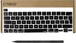 Capuchons de Touches de France keycaps Remplacement pour Clavier français AZERTY pour MacBook Pro 13,3"" A2338 M1 Fin 2020, A2338 M2 Fin 2021