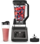 Ninja 2-in-1 Blender with 3 Automatic Programs; Blend, Max Blend, Crush, and 4 Manual Settings, 2.1L Jug & 700ml Cup, 1200W, Dishwasher Safe Parts, Auto-iQ, Black BN750UK