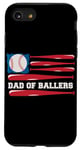 iPhone SE (2020) / 7 / 8 Dad of Ballers American Flag Funny Baseball Papa Fathers Day Case