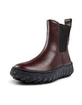 Camper Women's Ground K400654 Chelsea Boot, Burgundy, 2 UK