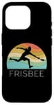 Coque pour iPhone 16 Pro Ultimate Frisbee Disque volant rétro pour homme et femme