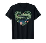 Cute Alligator Heart Crocodile Gator for Kids T-Shirt