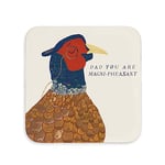 Gift for him | Coaster for cup mug or glass for Dad | for fathers day birthday or christmas from son or daughter | presents for him men | best father papa man (Pheasant)