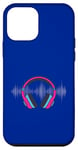 Coque pour iPhone 12 mini Casque pour artistes, DJ, contrôle audio LED clignotant