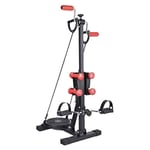 LILIS Mini Stepper Pedal Exerciser Exercise Bike with 4 Dumbbells And Twister Plate, Adjustable Fitness Bicycle for Elderly Rehabilitation Training And Fitness Enthusiast