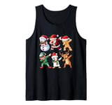 Dabbing Xmas Characters - Xmas Christmas Squad Tank Top