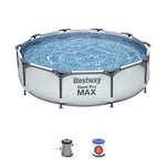 Bestway Steel Pro MAX 10' x 30"/3,05m x 76cm Pool Set rond, multicolore, 8321260