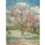 MISITU 2000 Pieces Puzzles for Adults Art Jigsaw Puzzle "Peach Blossom" by Vincent Willem Van Gogh Family Game Gift Challenging Puzzle For Children over 14 Years