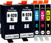 5 Cartouches d'encre Compatible avec HP 920 XL / C2N92AE pour HP OfficeJet 6000 6500 6500a 6500a Plus 7000 7500a