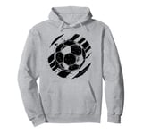 Soccer Ball Football Pitch Pullover Hoodie