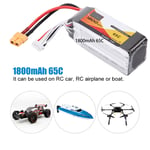 (1800mAh 65C)ZOP POWER 4S 14.8V 1800mAh 65C Rechargeable LiPo Battery With XAT