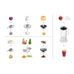 Bosch MCM3501MGB Food Processor with 800w Motor & Attachments in Stainless Steel