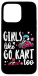 iPhone 15 Pro Max Go Kart Racing Girl Female Toddler Girls Like Go Karts Too Case