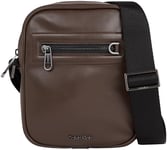 Calvin Klein Homme Sac à Bandoulière Elevated Reporter Petit, Marron (Java Brown Smooth), Taille Unique