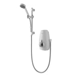 Aqualisa Aquastream Power Shower Thermostatic White & Chrome 4 Spray 813.40.21