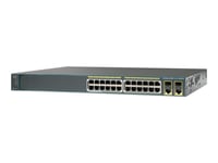 Cisco Catalyst 2960-Plus 24PC-S - Commutateur - Géré - 24 x 10/100 (PoE) + 2 x SFP Gigabit combiné - Montable sur rack - PoE (370 W)