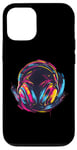 iPhone 12/12 Pro Headphones Music DJ Colourful Music Lover Music Headphones Case