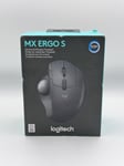 Logitech MX ERGO S Advanced Wireless Trackball Mouse, USB-C Rechargeable Wireles