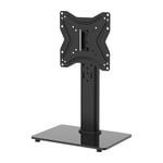 GRIFEMA GB1005-2, Support TV Pied pour Écrans 17-43 Pouces Courbes Plates Plasma OLED LCD LED, Support TV de Table avec Rotation et Hauteur Réglable, Jusqu'à 30 kg, VESA Max 200 x 200 mm