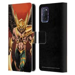 JUSTICE LEAGUE DC COMICS HAWKMAN COMIC ART LEATHER BOOK CASE FOR OPPO PHONES