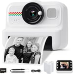 HiMont Kids Camera Instant Print, 1080P Instant Print Camera for Kids with 32GB