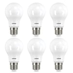 Linkind LED E27 Screw Bulb, 8.2W (60W Equivalent), Warm White 2700K A60 Edison Screw Bulb, Energy Saving Light Bulbs,806 Lumens, Frosted, ERP, CE Certified,Non-Dimmable, Pack of 6