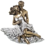 Alexandra House Living Figurine décorative dorée en Plastique Couple 23 x 30 x 28 cm