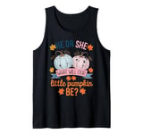 He or She What Will Our Little Pumpkin Be Halloween Gender Tank Top