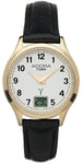 Adora Radio Montre Femmes Ø 29mm Montre Analogue 5 BAR Bracelet en Cuir Noir