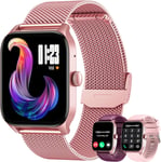 Montre Connectée Femme Smartwatch Avec Appel:1.83"" Hd Fitness Smart Watch 100 Sport Modes Moniteur De Sante Fréquence Cardiaque Podometre Lecteur De Musique Montre Intelligente Pour Android Et Iphone