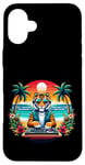 iPhone 16 Plus Funny Tiger With Sunglasses Dj Headphones for Men Women Kids Case