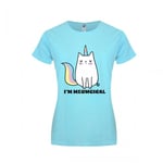 Pop Factory Womens/Ladies I´m Meowgical T-Shirt - S