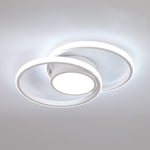 Goeco - Plafonnier led, Luminaire Plafonnier Chambre, 42W 4000lm, Rond Lampe de plafond Moderne pour Chambre Salon Cuisine, Dia 40cm (Rond, Blanc)