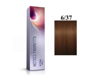 Wella Professionals, Illumina Color, Permanent Hair Dye, 6/37 Dark Blonde Golden Chestnut, 60 Ml