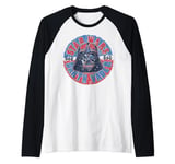 Star Wars Darth Vader Circle Text Portrait Manche Raglan