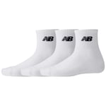 Lot de 3 paires de chaussettes New Balance en coton blanches