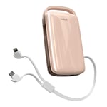 iWALK Portable Charger 20000mah Power Bank 18W PD Charger with Built in Cables USB C Compatible with iPhone 12 Mini/12 Pro Max/11/Xs/XR,iPad,Samsung,LG, Fast Charging for Outdoor Hiking,Traveling