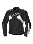 MC-Jakke Alpinestars Stella T-Jaws V4 WP Dame Svart-Hvit